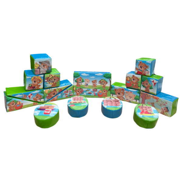 Teddy Bear Picnic - 17 Piece Set - Softplay Planet